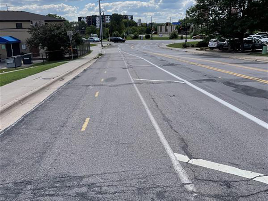 An example of existing conditions on 19th and 20th Avenues 