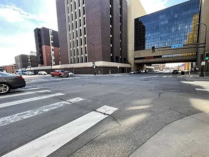 Intersection of Hennepin and W Lake St. 