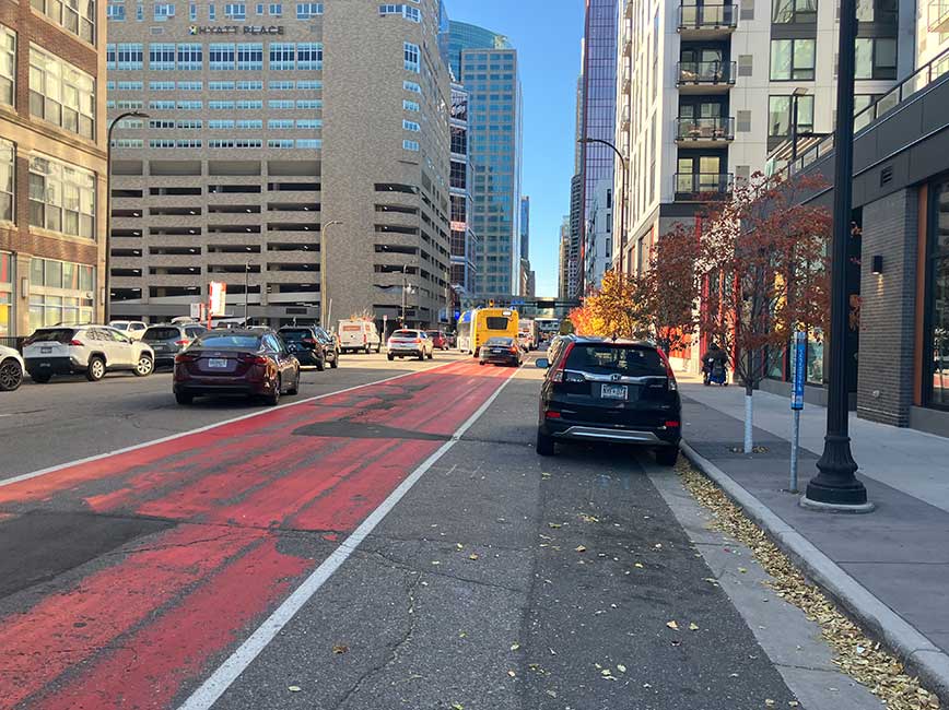 Intersection of Hennepin and W Lake St. 