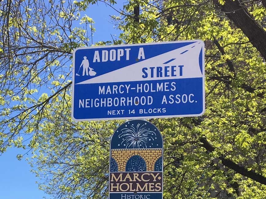adopt-a-street sign adopt-a-street sign