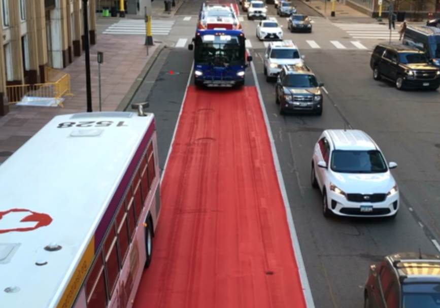 7th street bus only lane