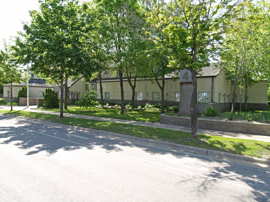 Exterior of 4th Precinct building at 1925 Plymouth Avenue North