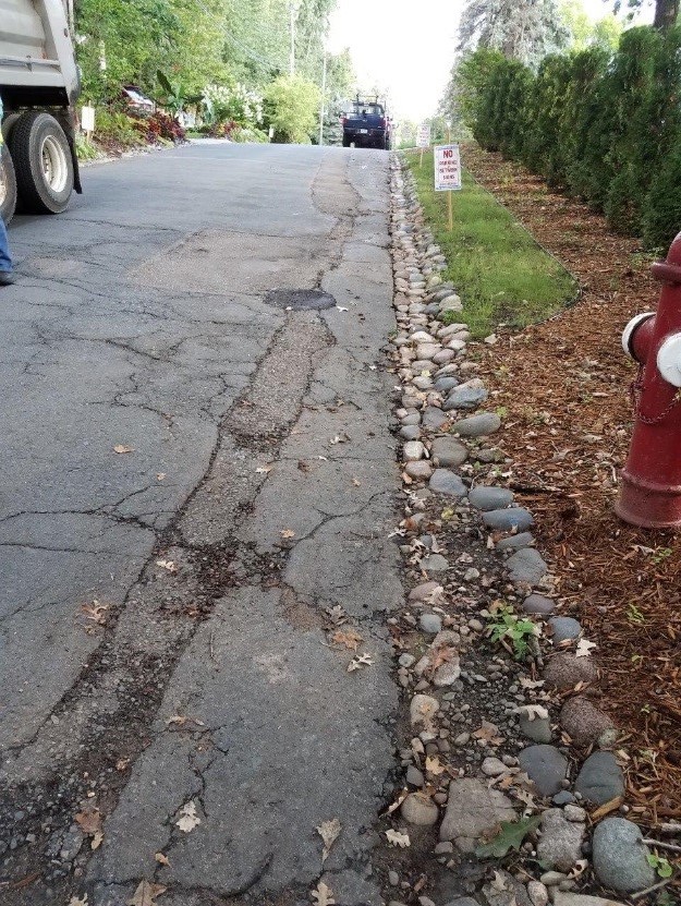 Public Works completely reconstructing road and replacing aging pavement