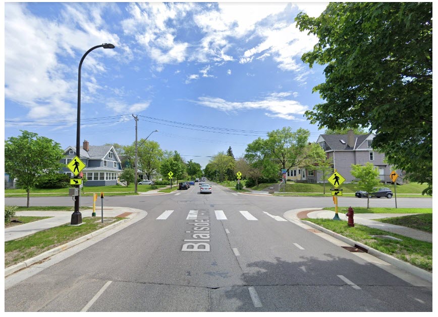 Rapid flashing beacon - User-controlled flashing lights give extra warning at unsignalized intersections or mid-block crosswalks.
