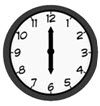 clock icon set to 6 a.m.