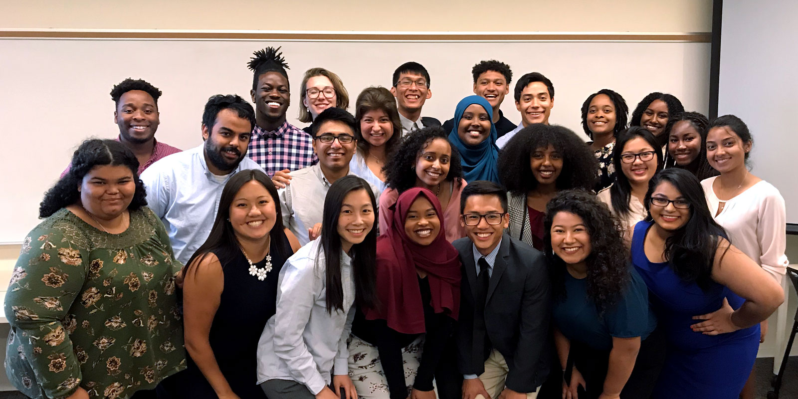 Group of Urban Scholars in a classroom