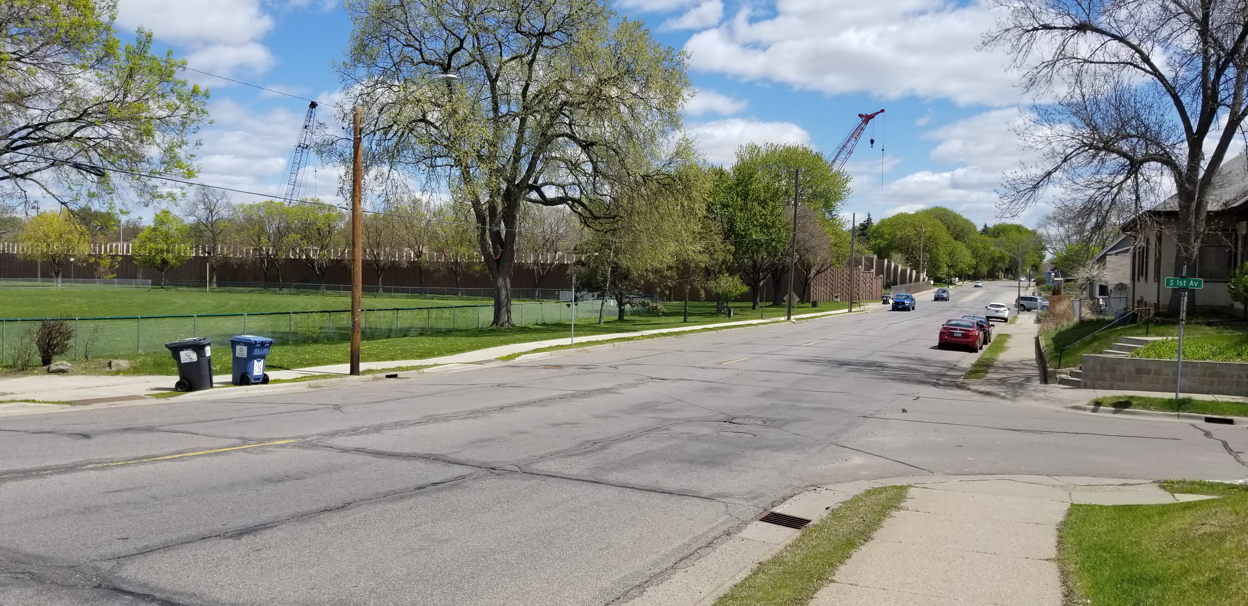 Existing street on Fremont Ave