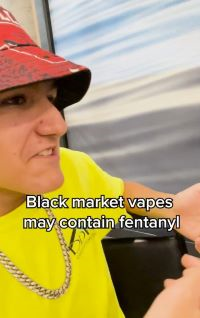 Side profile of student. Text on the bottom of the image says 