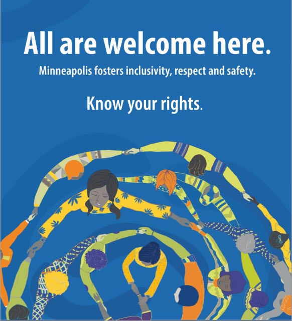 All are welcome here campaign sign