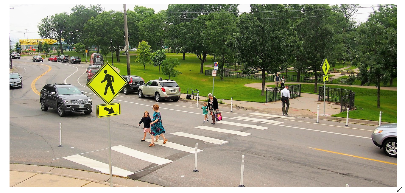 people walking in crosswalk minneapolis people walking in crosswalk minneapolis