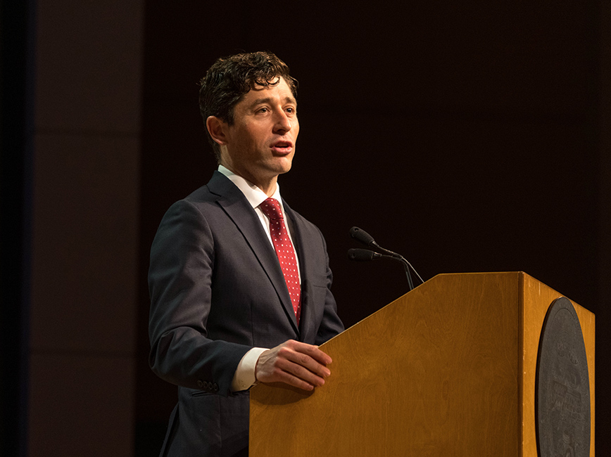 Mayor Jacob Frey delivering his 2022 inauguration address