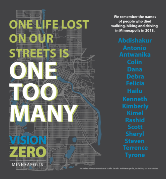One life lost on our streets is one too many. Names of 2018 deaths on Mpls streets.