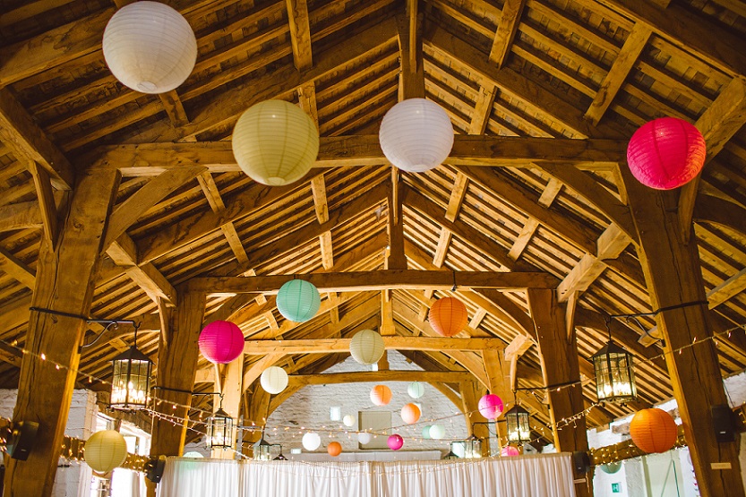 Rental space decorated for event